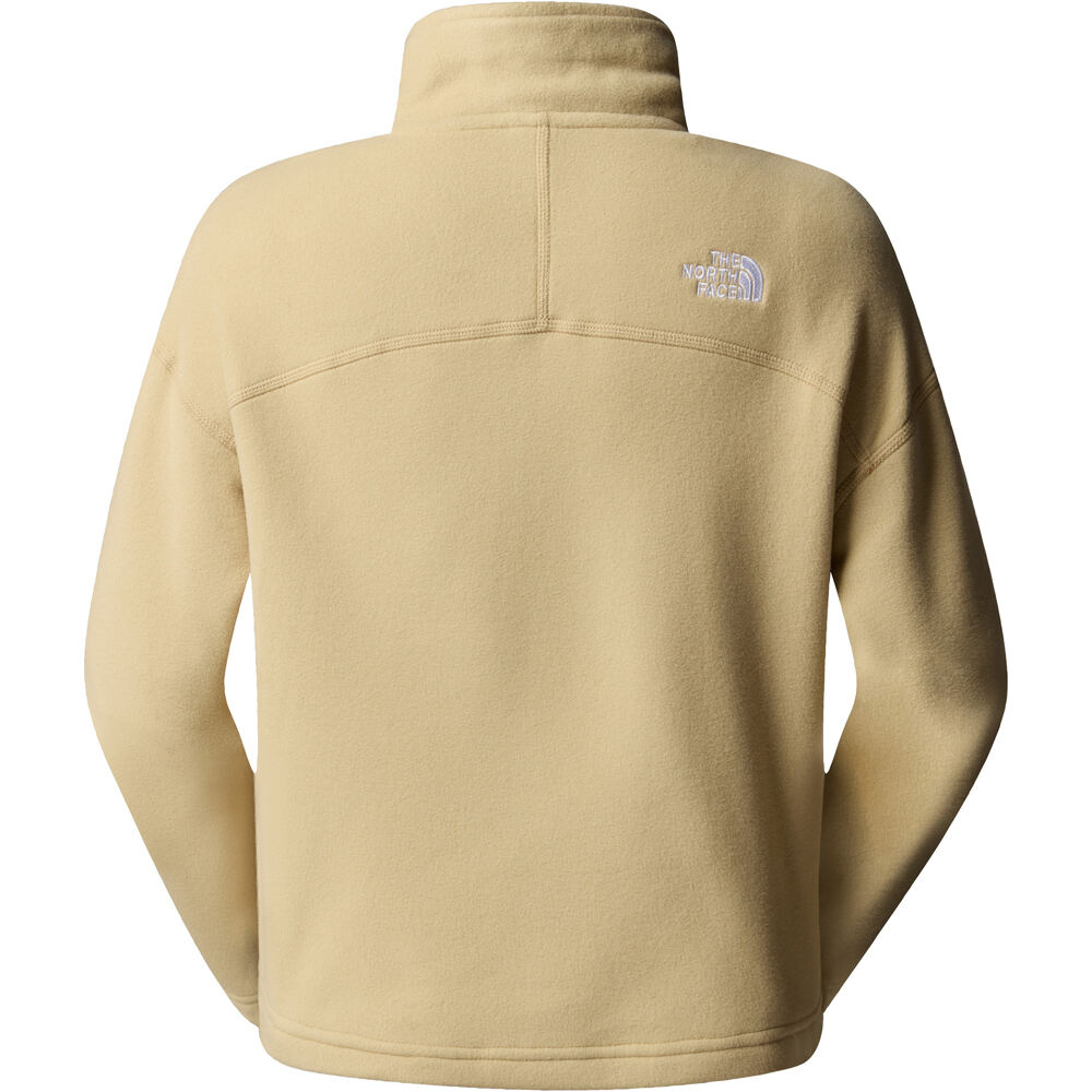 The North Face forro polar mujer W 100 GLACIER CROPPED 1/4 ZIP vista trasera