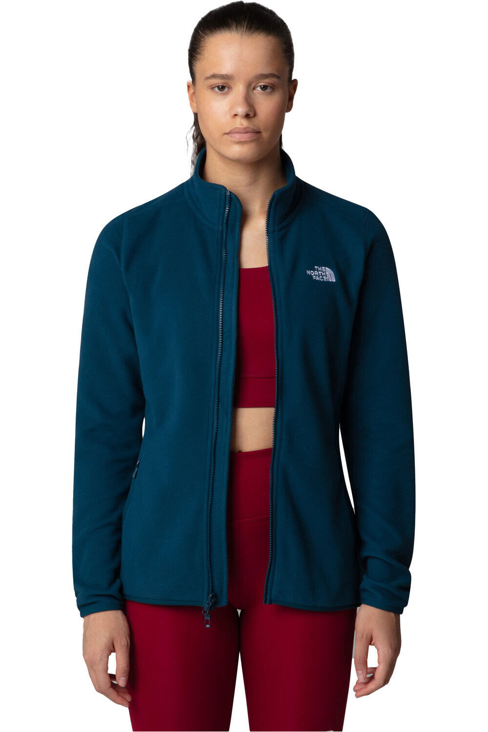 The North Face forro polar mujer W 100 GLACIER FZ vista detalle