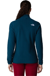 The North Face forro polar mujer W 100 GLACIER FZ vista trasera