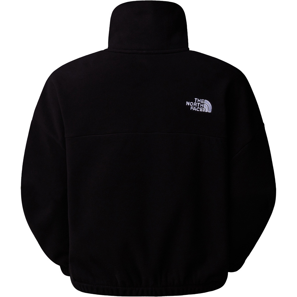 The North Face forro polar mujer W 100 GLACIER HALF ZIP FLEECE vista trasera