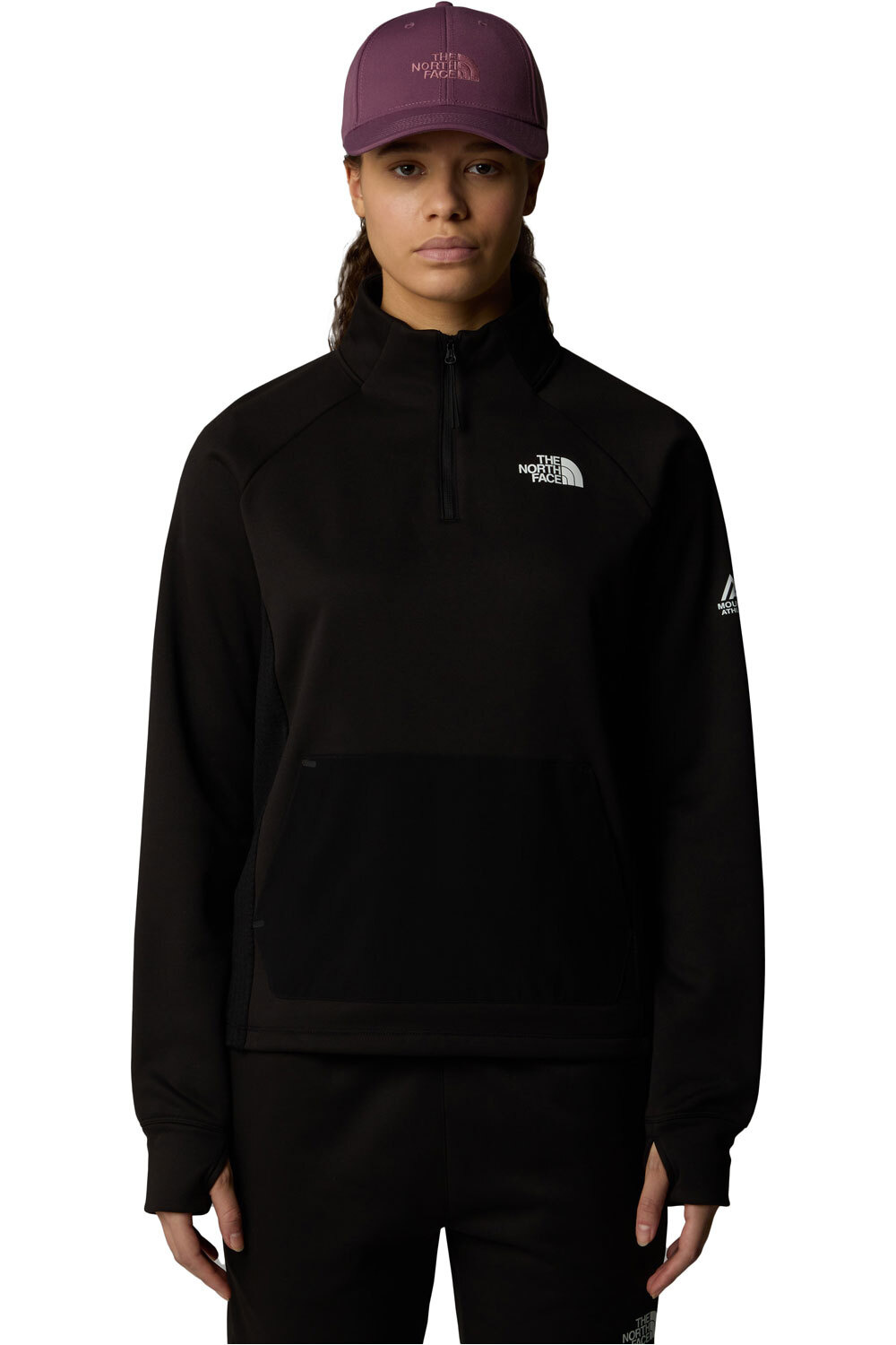 The North Face forro polar mujer W MA FLEECE 1/4 ZIP vista frontal