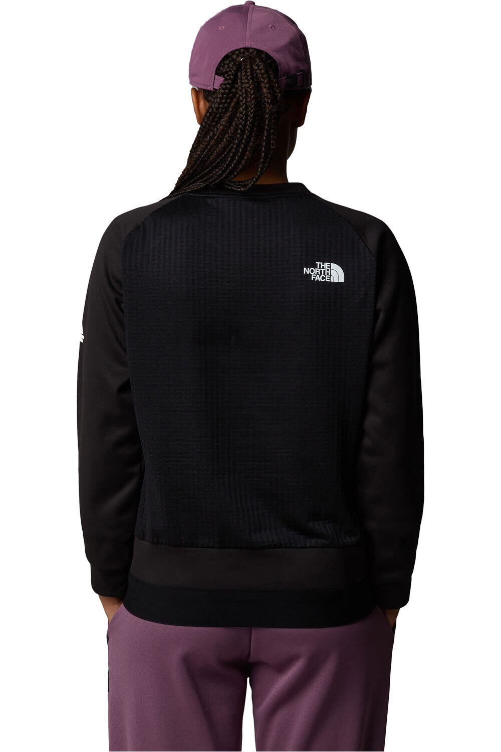 The North Face forro polar mujer W MA FLEECE CREW vista trasera