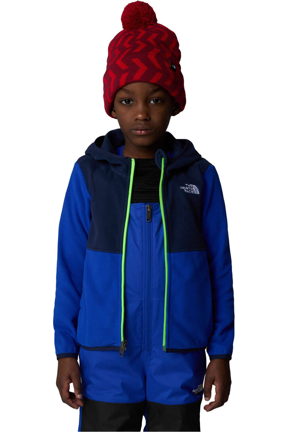 The North Face forro polar niño KID GLACIER F/Z HOODIE vista detalle