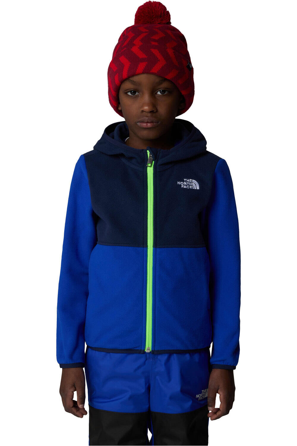 The North Face forro polar niño KID GLACIER F/Z HOODIE vista frontal