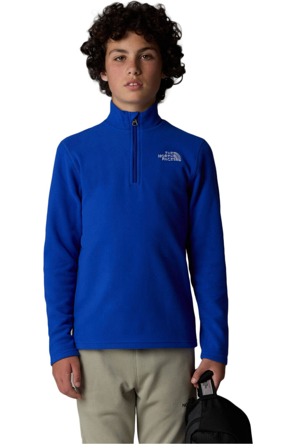 The North Face forro polar niño TEEN GLACIER 1/4 ZIP PULLOVER vista frontal