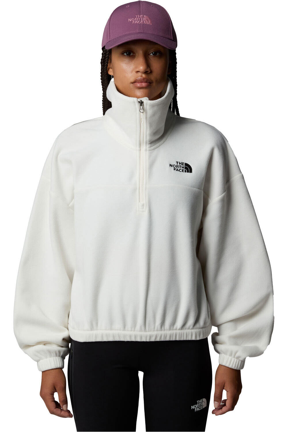 The North Face polar mujer W 100 GLACIER HALF ZIP FLEECE vista frontal