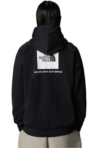 The North Face sudadera hombre M RAGLAN BOX NSE HOODIE vista trasera