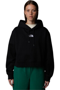 The North Face sudadera mujer W ESSENTIAL CROP HOODIE vista frontal