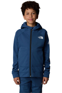 The North Face sudadera niño B MOUNTAIN ATHLETICS FULL ZIP HOODIE vista frontal