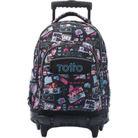 Totto mochila deporte MOCHILA RUEDAS RENGLONES vista frontal