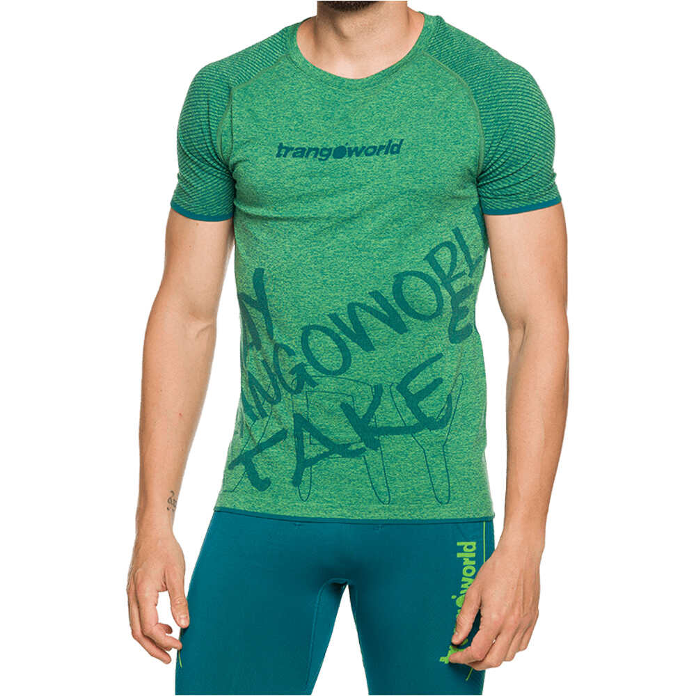 Trango camisetas trail running manga corta hombre CAMISETA CHEUST vista frontal