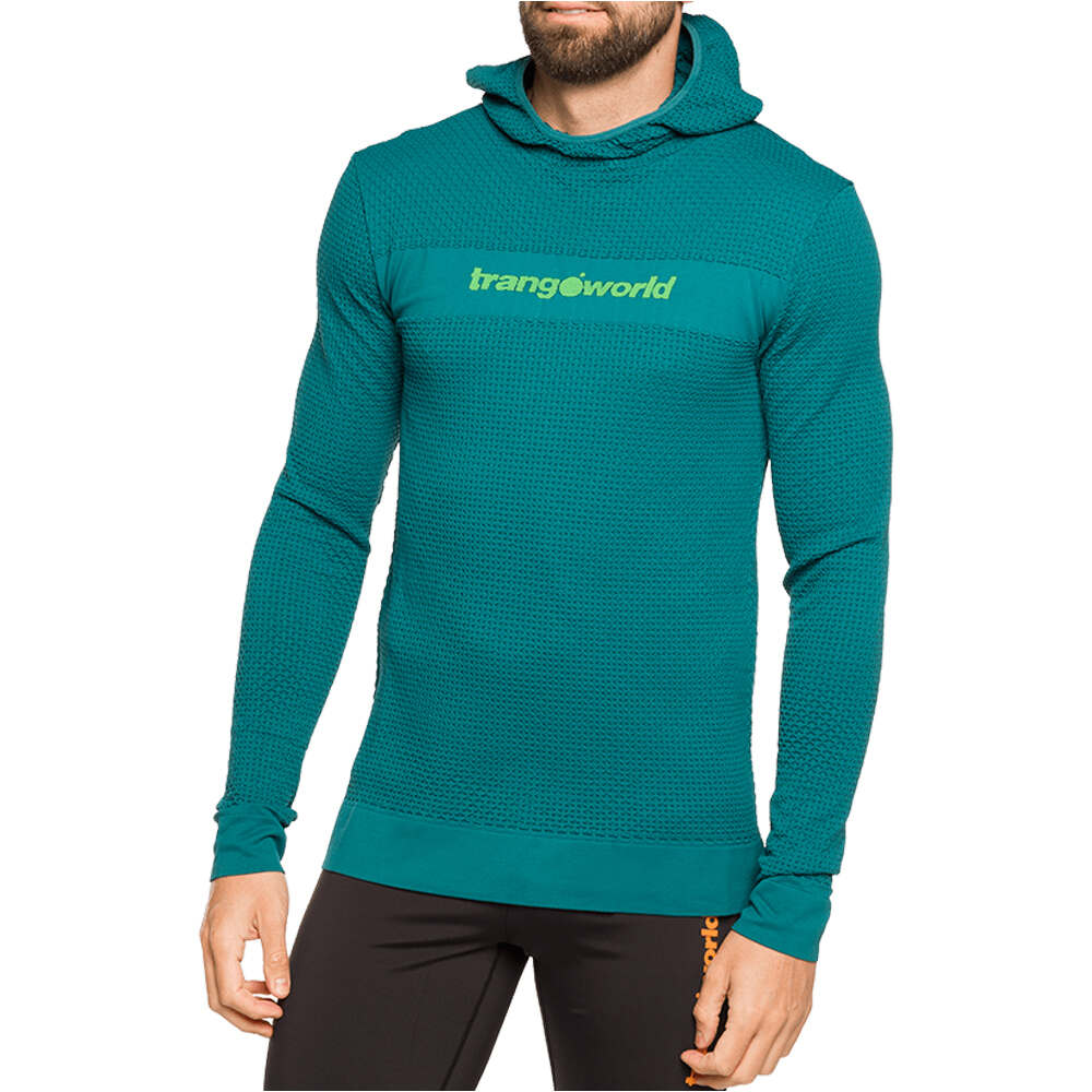 Trango camisetas trail running manga larga hombre SUDADERA TROMSO vista frontal