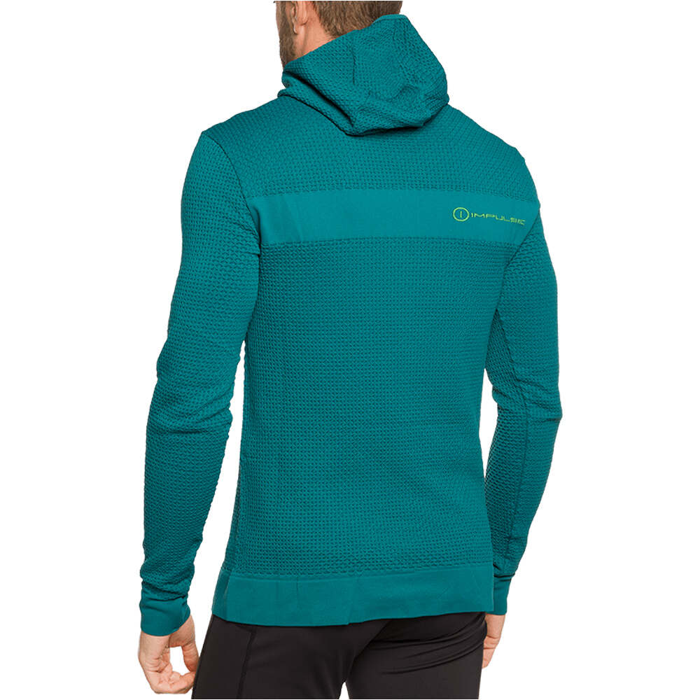 Trango camisetas trail running manga larga hombre SUDADERA TROMSO vista trasera