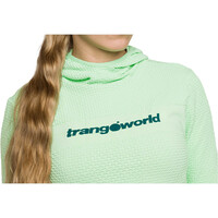 Trango camisetas trail running manga larga mujer SUDADERA LIMONE vista trasera