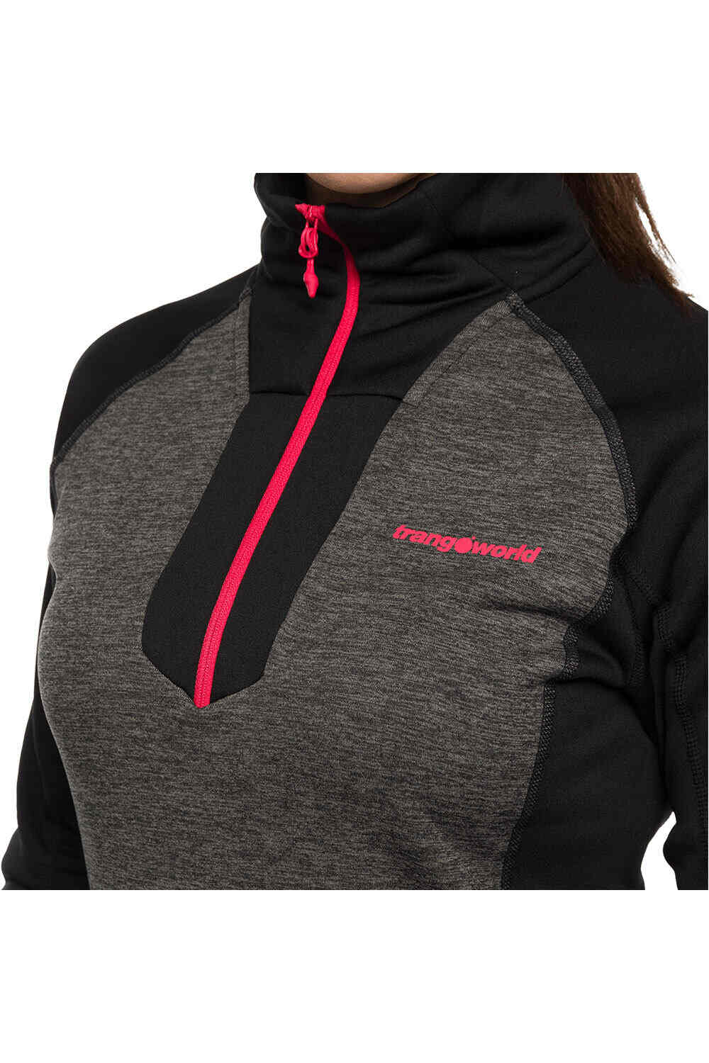 Trango forro polar mujer PULLOVER OMESSA vista detalle