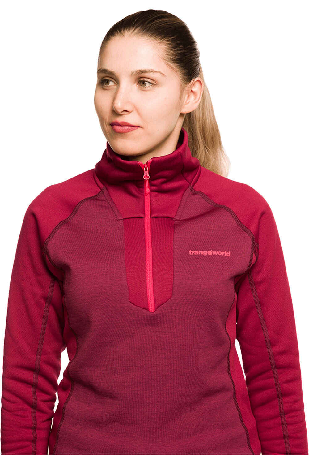 Trango forro polar mujer PULLOVER OMESSA vista detalle