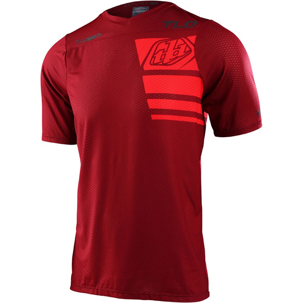 Troy-Lee camiseta ciclismo hombre SKYLINE AIR SS JERSEY STACKS vista frontal