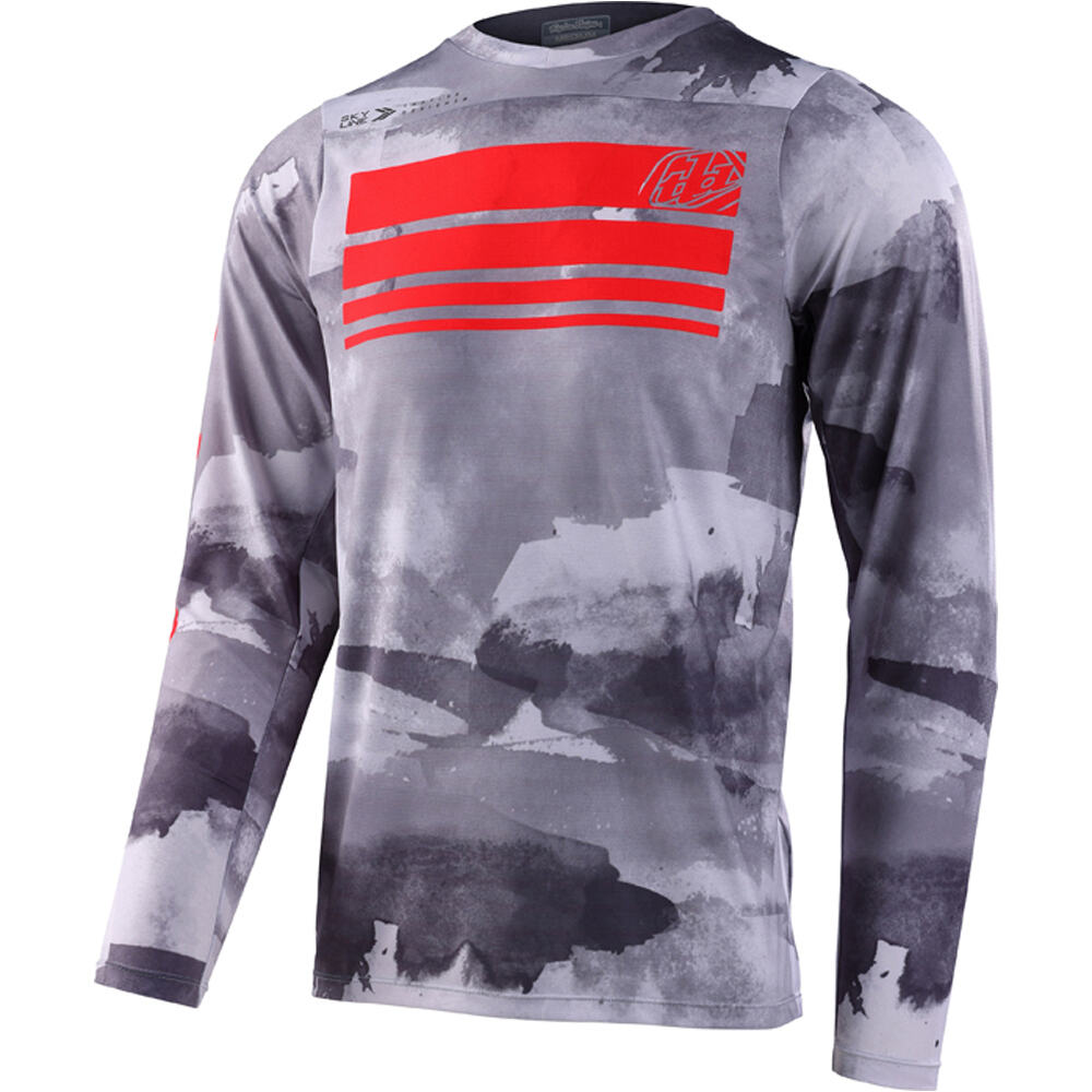 Troy-Lee camiseta ciclismo hombre SKYLINE LS JERSEY BLOCKS vista frontal