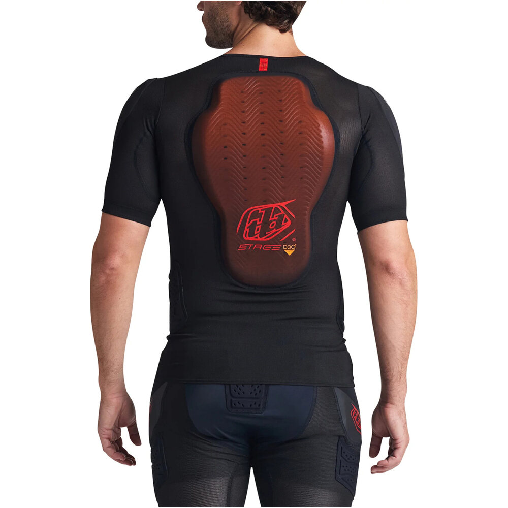 Troy-Lee maillot manga corta hombre STAGE GHOST D30 SS BASELAYER vista trasera