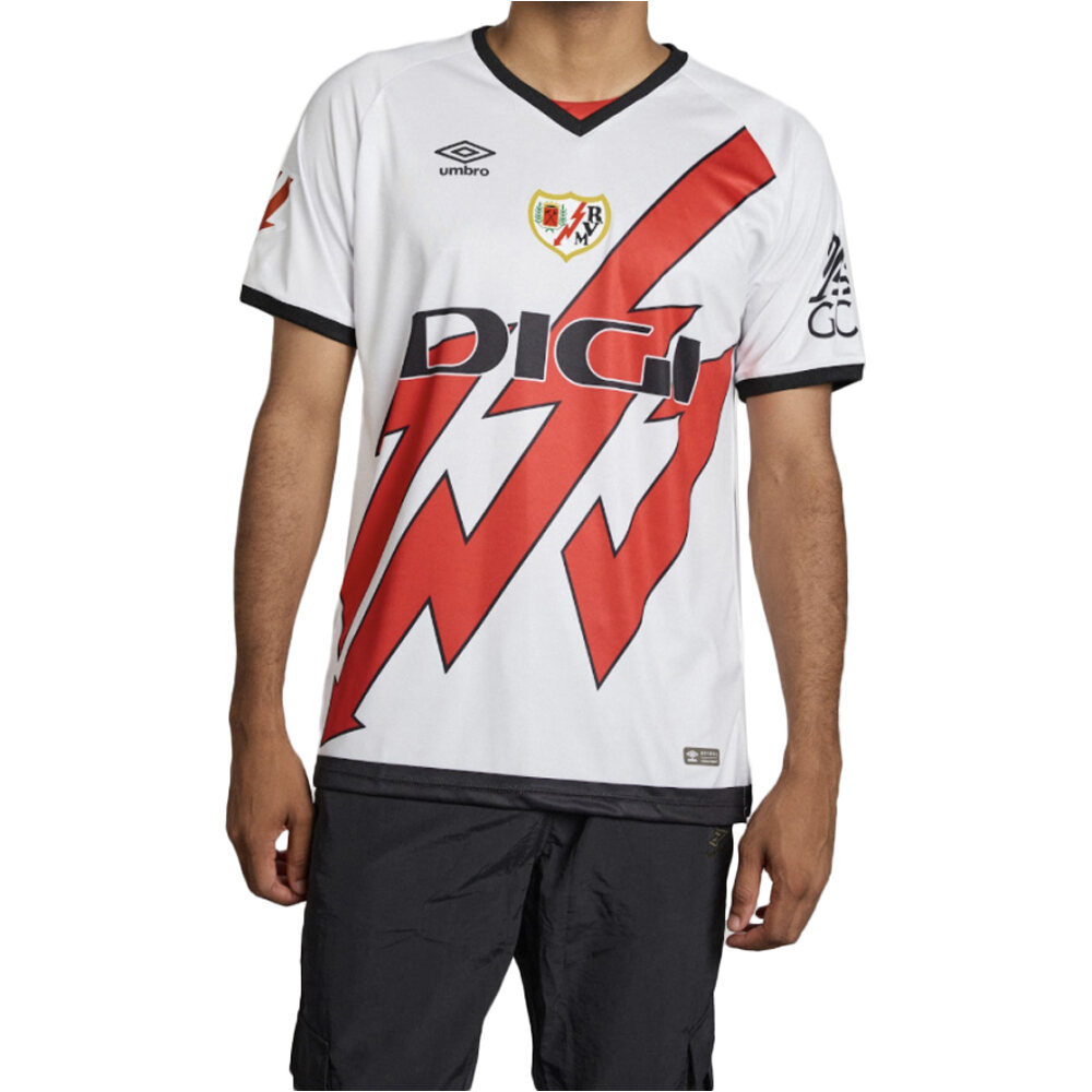 Umbro camiseta de fútbol oficiales RAYO VALLECANO 25 HOME JERSEY BLRO vista frontal