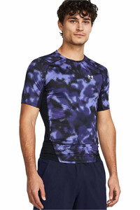 Under Armour camiseta fitness hombre UA HG Armour Printed SS vista frontal