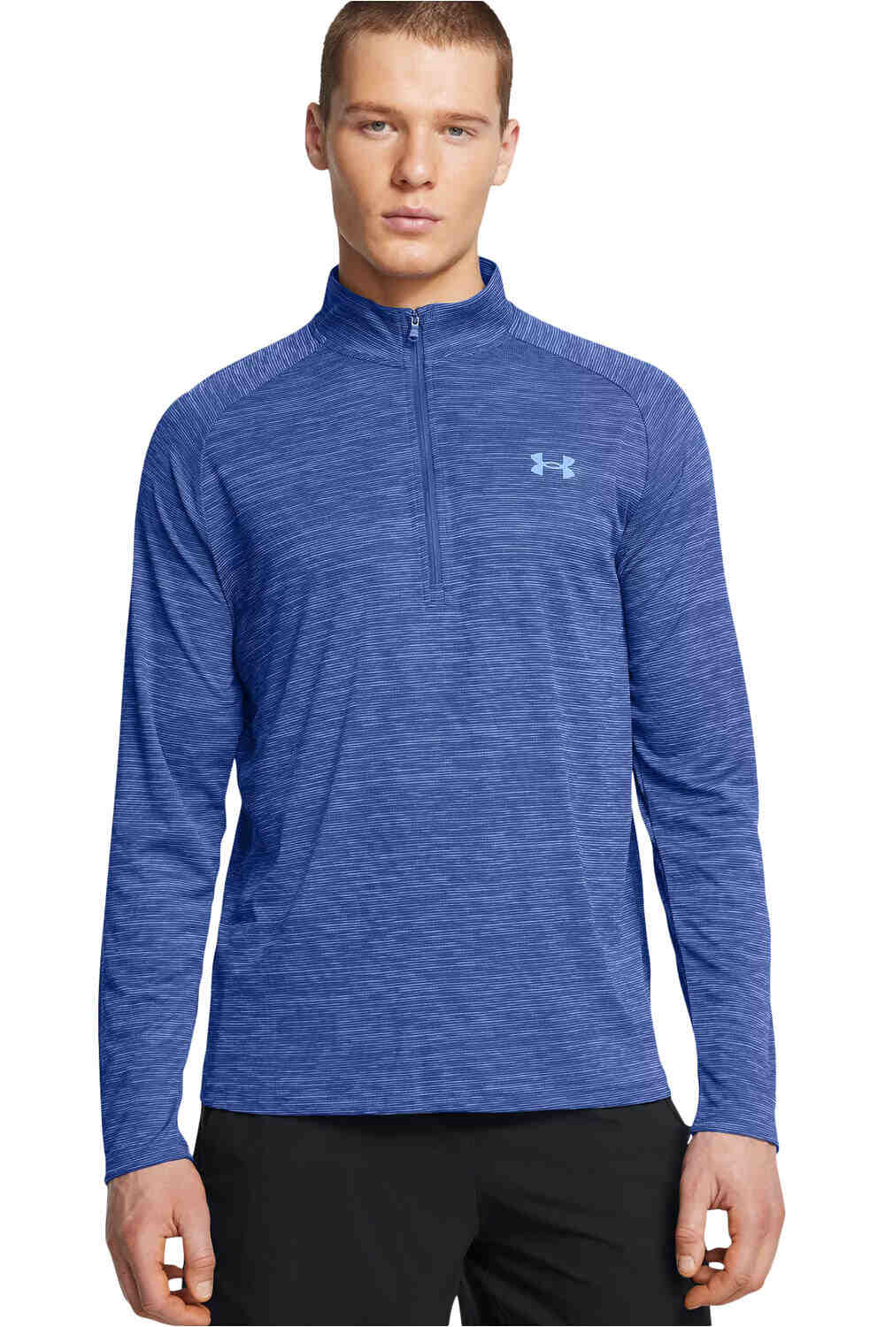 Under Armour camiseta fitness hombre UA Tech Textured 1/2 Zip vista frontal