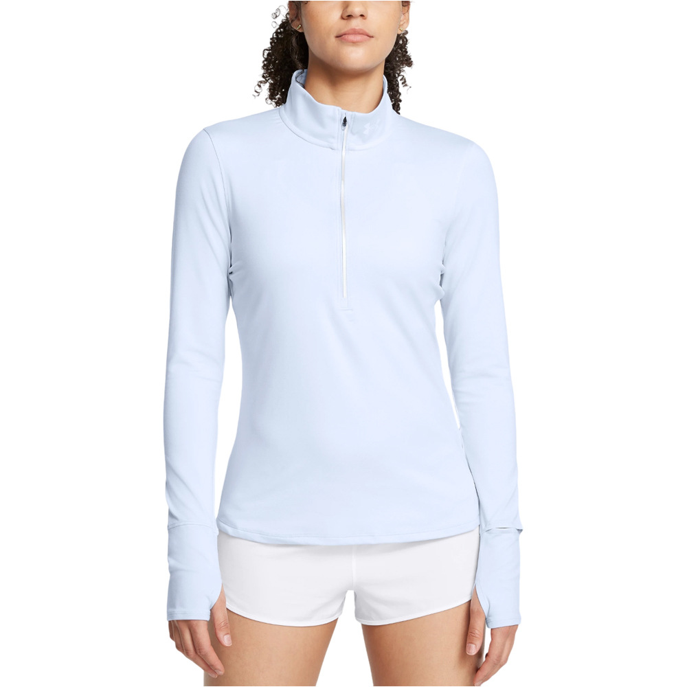 Under Armour camiseta técnica manga larga mujer UA Launch Pro Half Zip vista frontal