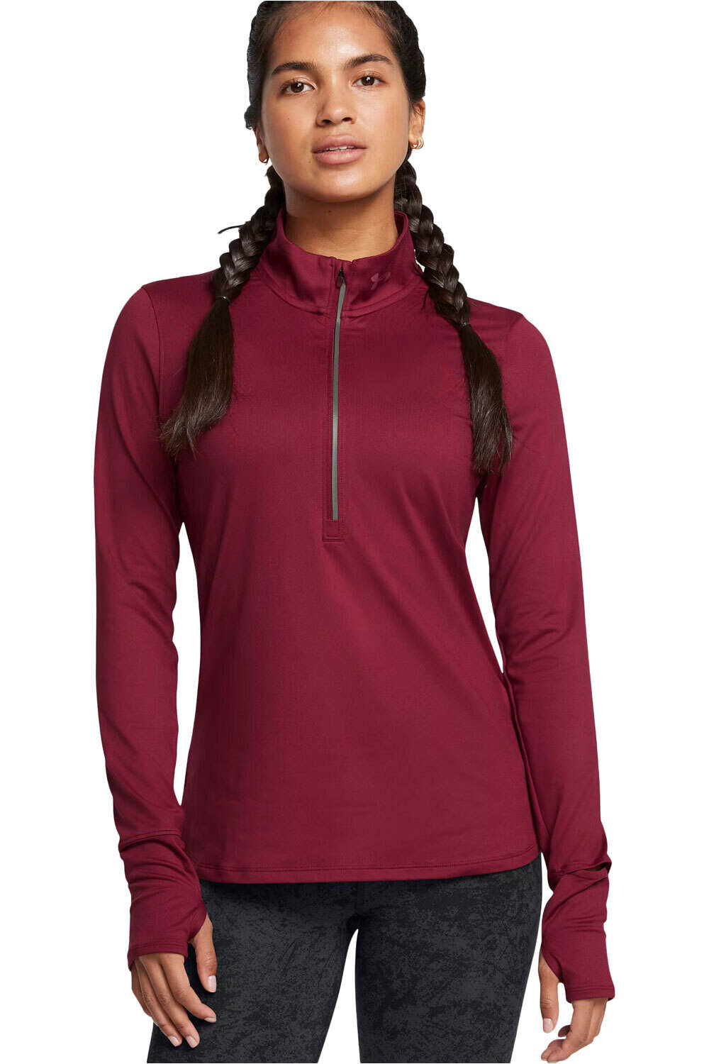 Under Armour camiseta técnica manga larga mujer UA Launch Pro Half Zip vista frontal