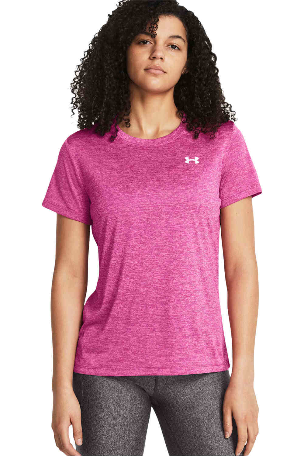 Under Armour camisetas fitness mujer Tech SSC- Twist vista frontal