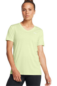 Under Armour camisetas fitness mujer Tech SSV- Twist vista frontal