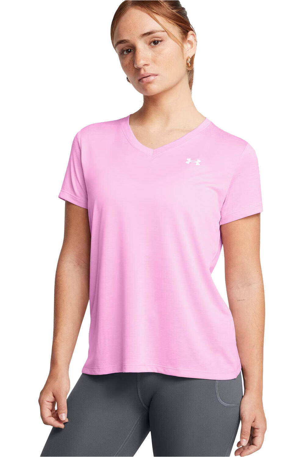 Under Armour camisetas fitness mujer Tech SSV- Twist vista frontal