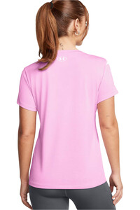 Under Armour camisetas fitness mujer Tech SSV- Twist vista trasera