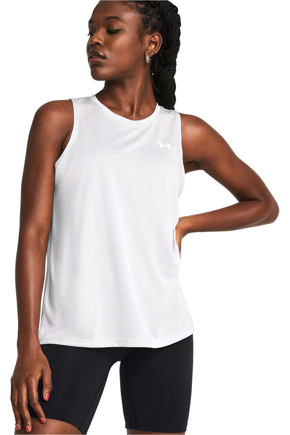 Under Armour camisetas fitness mujer Tech Tank Twist vista frontal