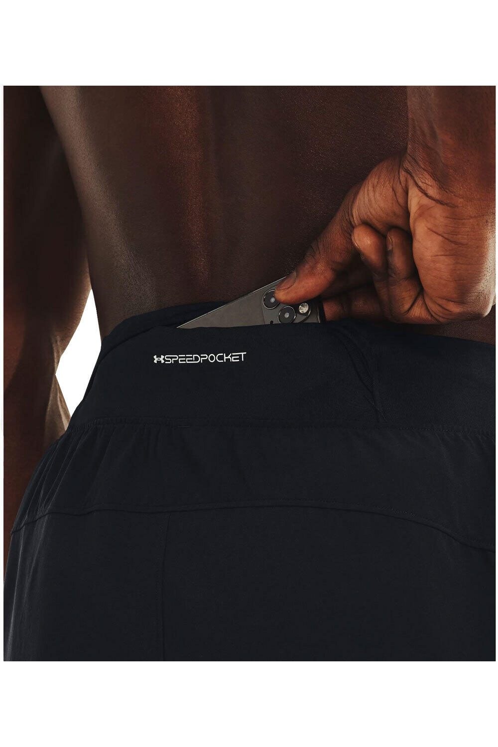 Under Armour pantaloneta técnica hombre LAUNCH ELITE 5 SHORT vista detalle