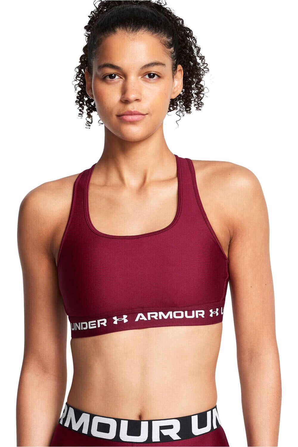 Under Armour sujetadores deportivos Crossback Mid Bra vista frontal