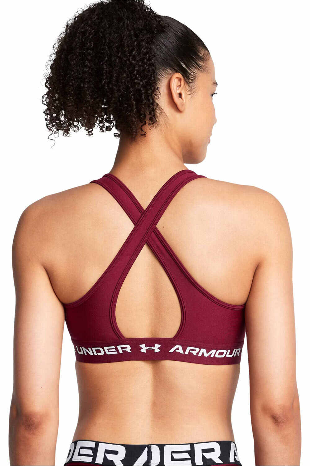 Under Armour sujetadores deportivos Crossback Mid Bra vista trasera