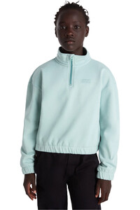 Vans sudadera niña Half Zip Mock Pullover vista frontal