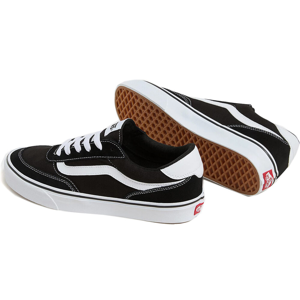 Vans zapatilla moda hombre Brooklyn LS suede/canvas lateral interior