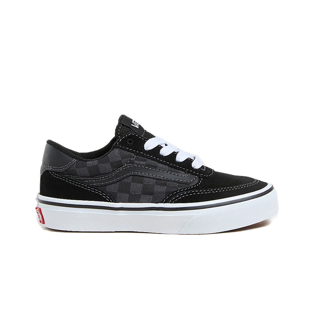 Vans zapatilla moda niño Brooklyn LS CHECKERBOARD lateral exterior