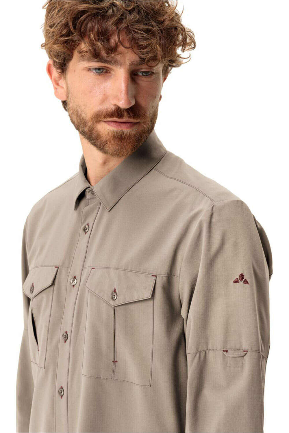 Vaude camisa montaña manga larga hombre Men's Rosemoor LS Shirt II vista detalle