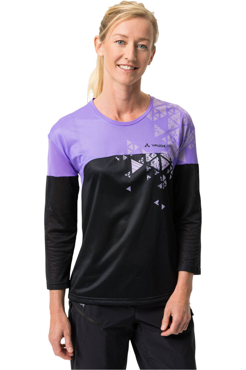 Vaude camiseta ciclismo mujer Women's Moab LS T-Shirt V vista frontal