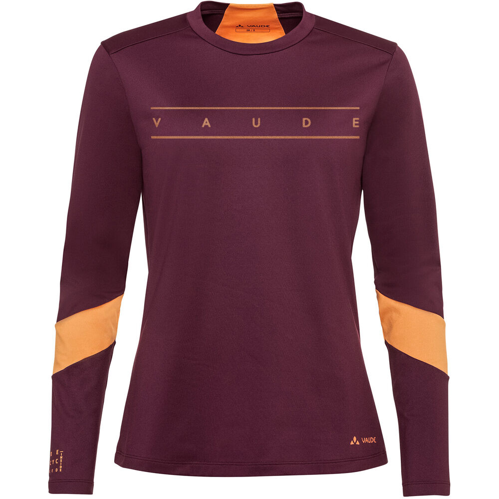 Vaude camiseta ciclismo mujer Women's Qimsa LS Logo Shirt 04