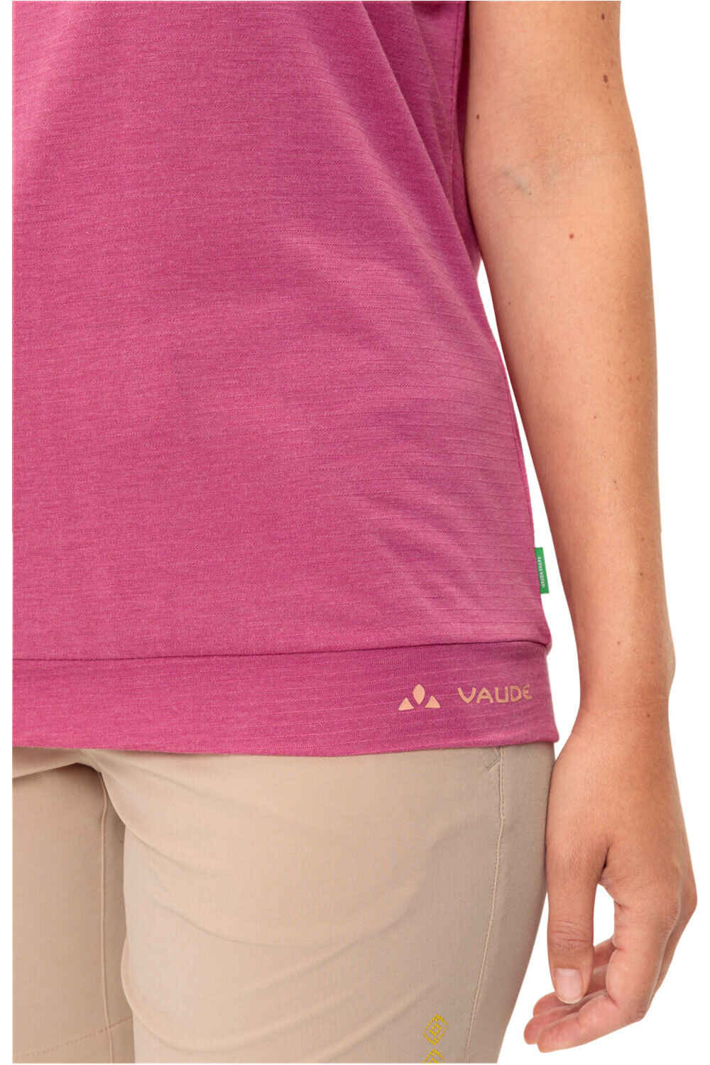 Vaude camiseta montaña manga corta mujer Women's Skomer T-Shirt III vista detalle