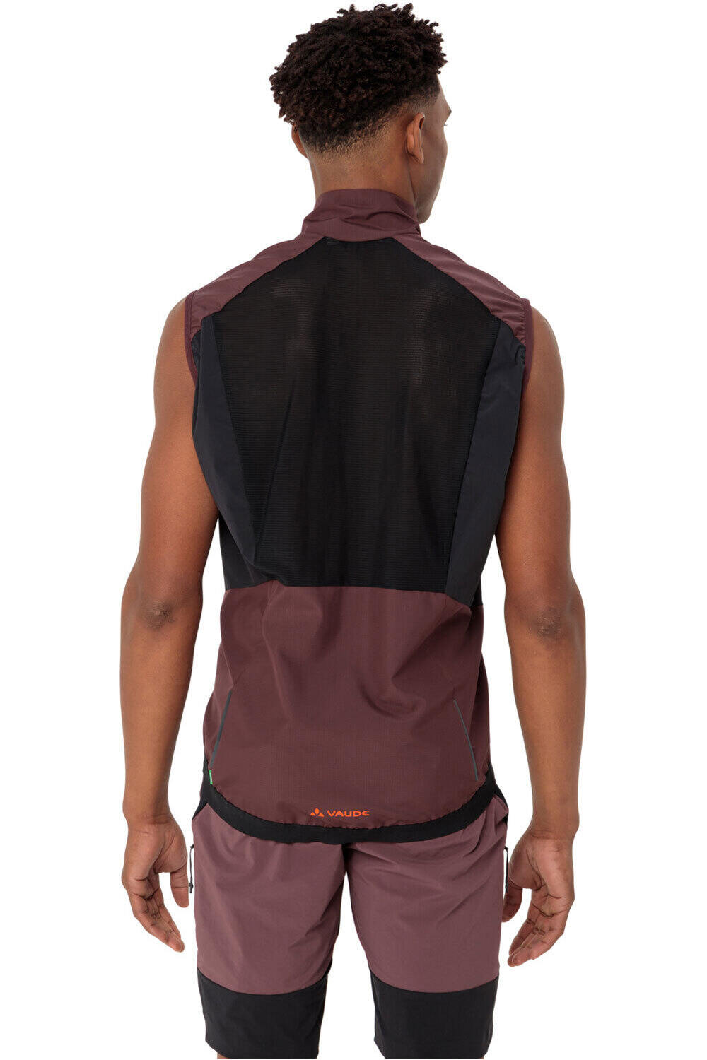 Vaude chaleco ciclismo cortavientos Men's Kuro Air Vest vista trasera