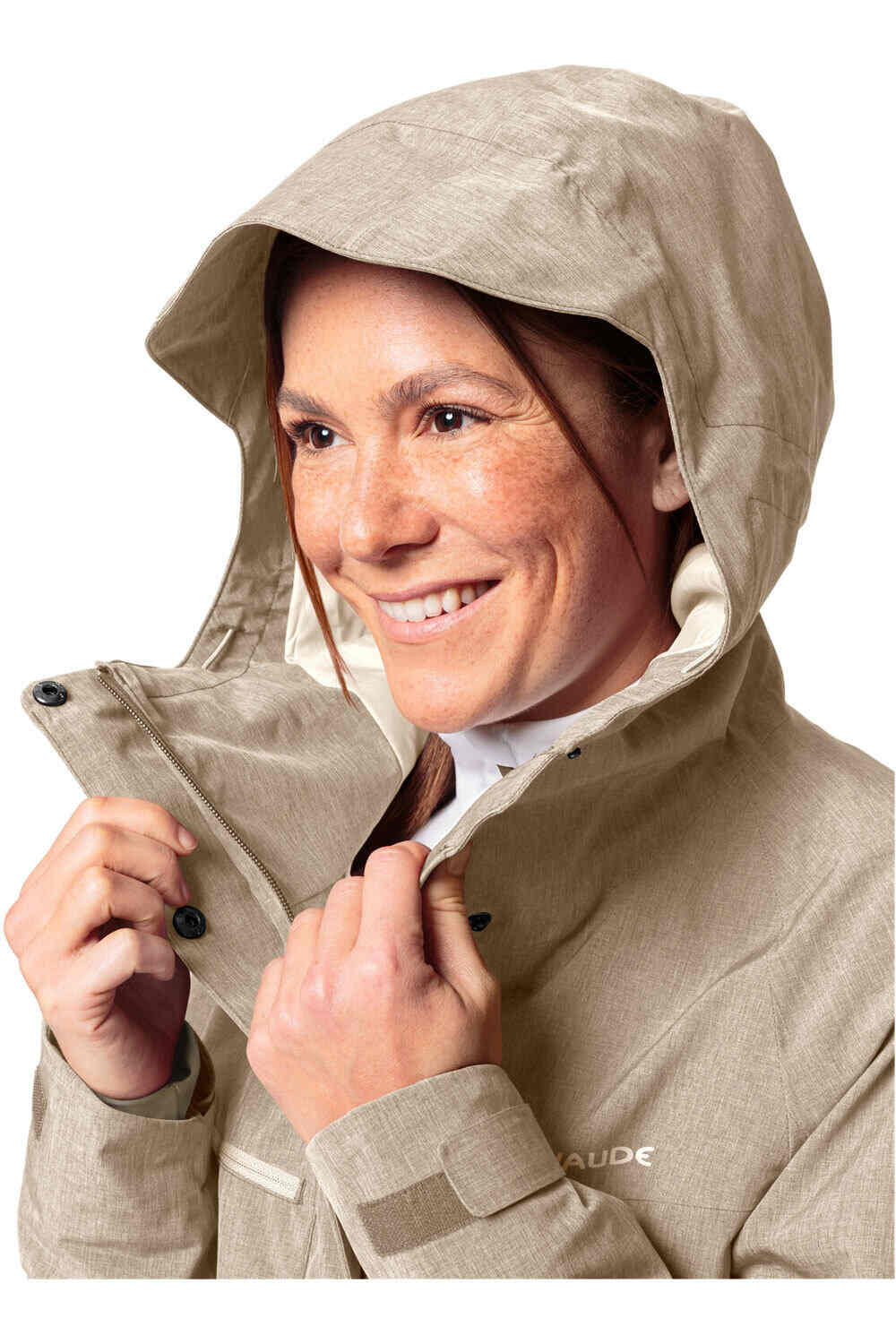 Vaude chaqueta impermeable ciclismo mujer Women's Yaras Warm Rain Jacket vista detalle