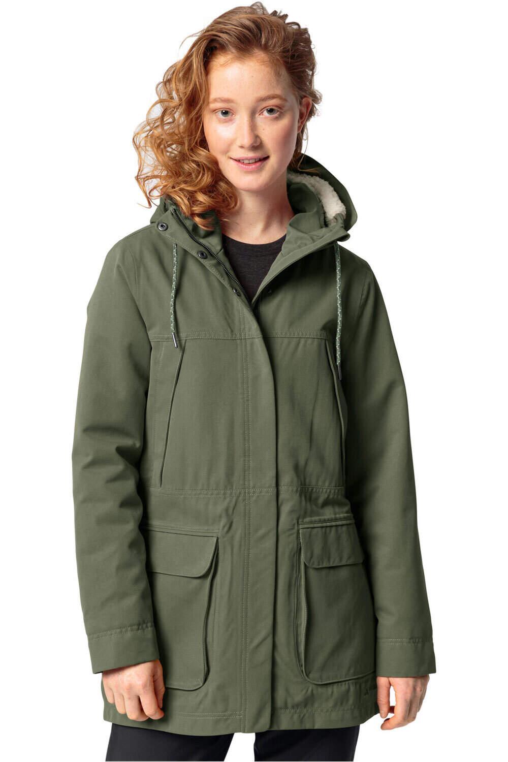 Vaude chaqueta outdoor mujer Women's Manukau Parka II vista frontal