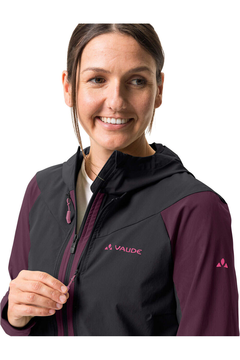 Vaude cortavientos ciclismo mujer Women's Moab ZO Jacket vista detalle