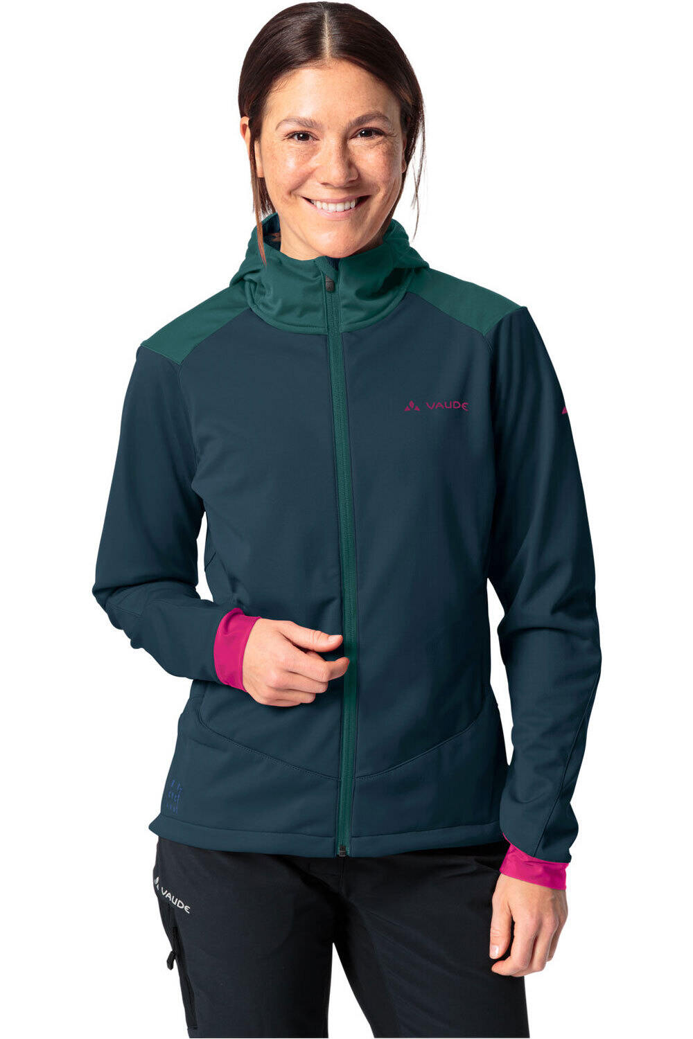 Vaude cortavientos ciclismo mujer Women's Qimsa Softshell Jacket vista frontal