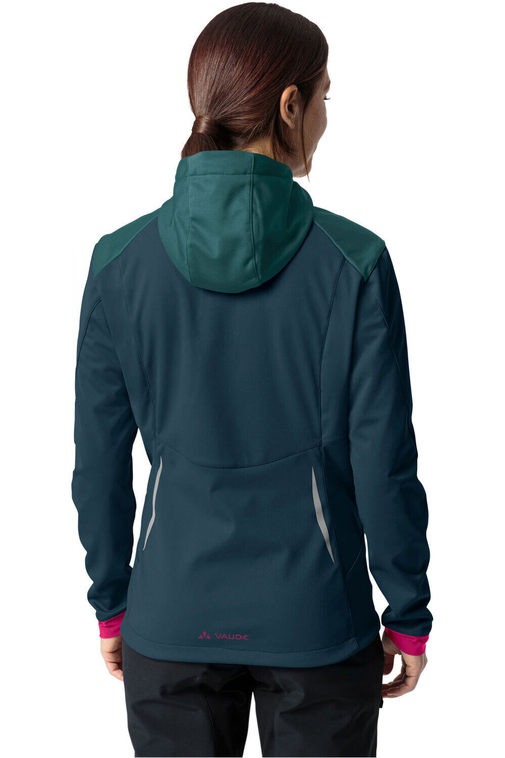 Vaude cortavientos ciclismo mujer Women's Qimsa Softshell Jacket vista trasera