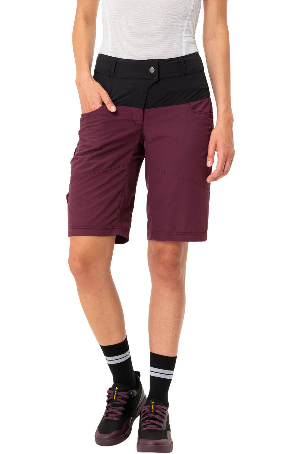 Vaude culotte corto mujer Women's Qimsa Shorts vista frontal